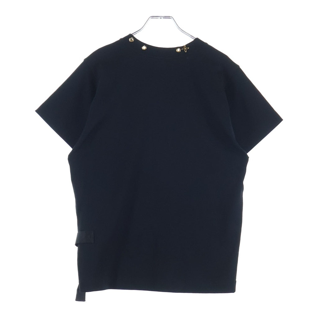 LOUIS VUITTON(ルイヴィトン) サイドストラップ Tシャツ カットソー 半袖 クルーネック ブラック #M RW232W JG2 FGTS03 レディース
