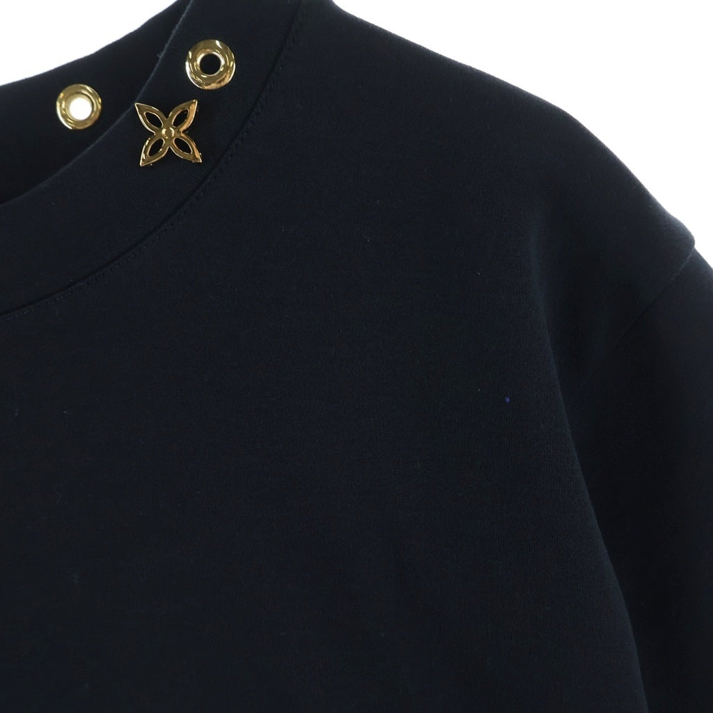 LOUIS VUITTON(ルイヴィトン) サイドストラップ Tシャツ カットソー 半袖 クルーネック ブラック #M RW232W JG2 FGTS03 レディース