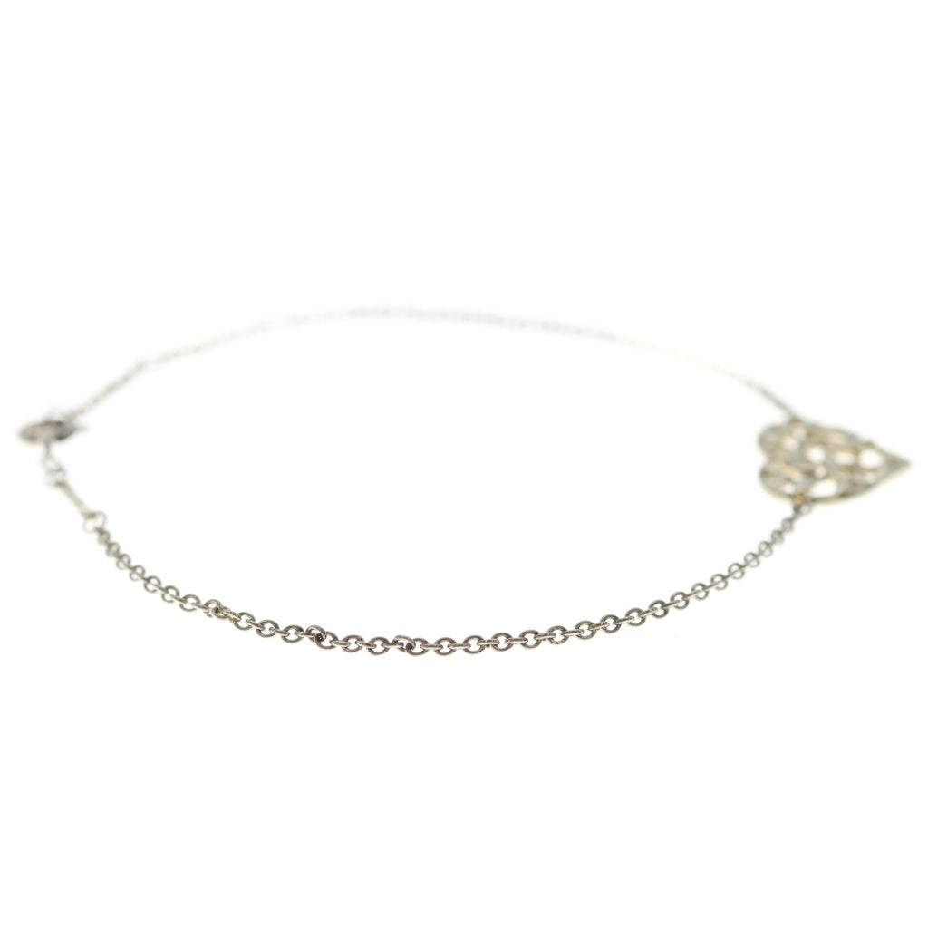 TIFFANY & Co.(ティファニー) パロマピカソ オリーブリーフ ハート Ag925 ブレスレット シルバー レディース