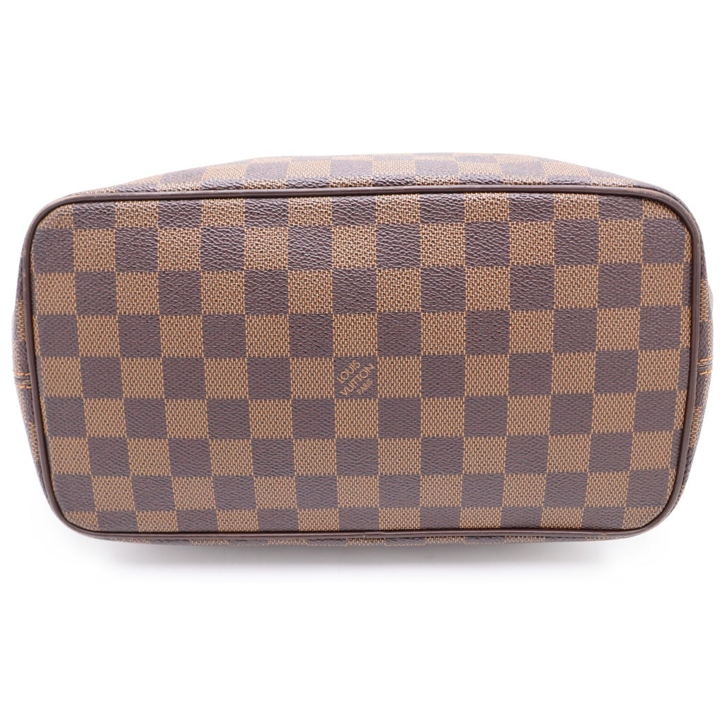 LOUIS VUITTON(ルイヴィトン) ダミエ サレヤPM ハンドバッグ ブラウン レザー×PVC N51183 ゴールド金具 レディース