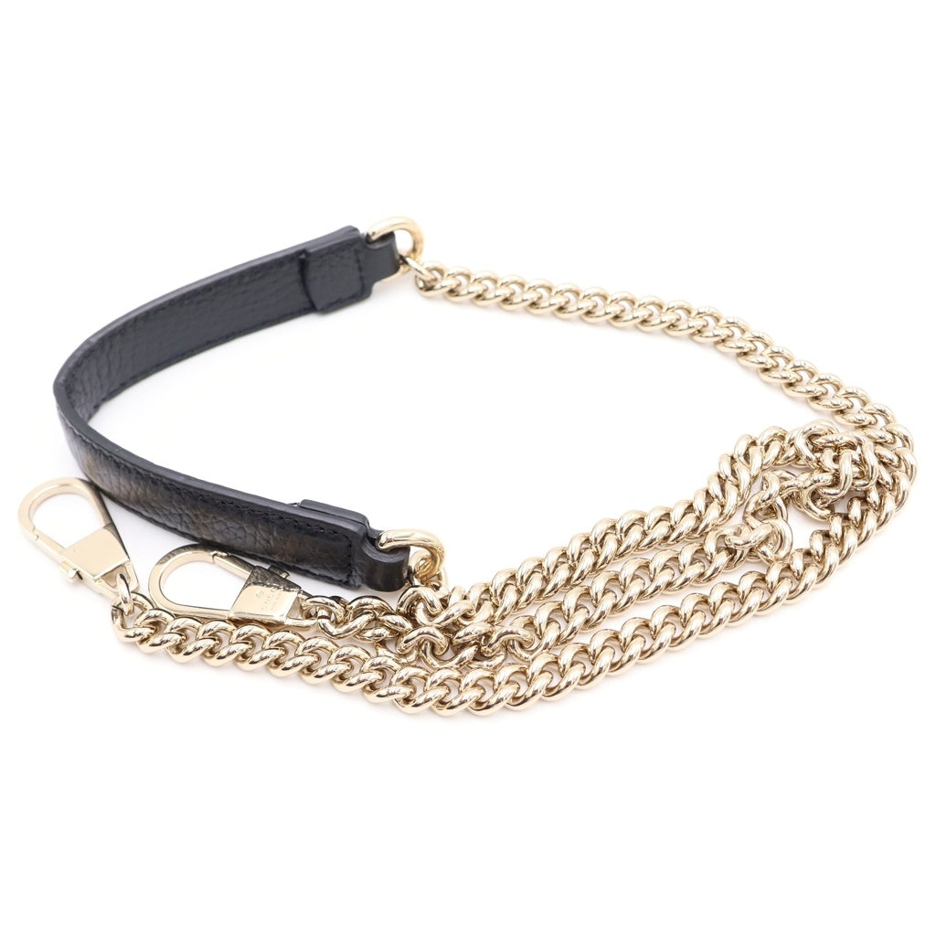 GUCCI(グッチ) インターロッキングG 2WAYハンドバッグ ショルダーバッグ ブラック レザー 510302 ゴールド金具 レディース