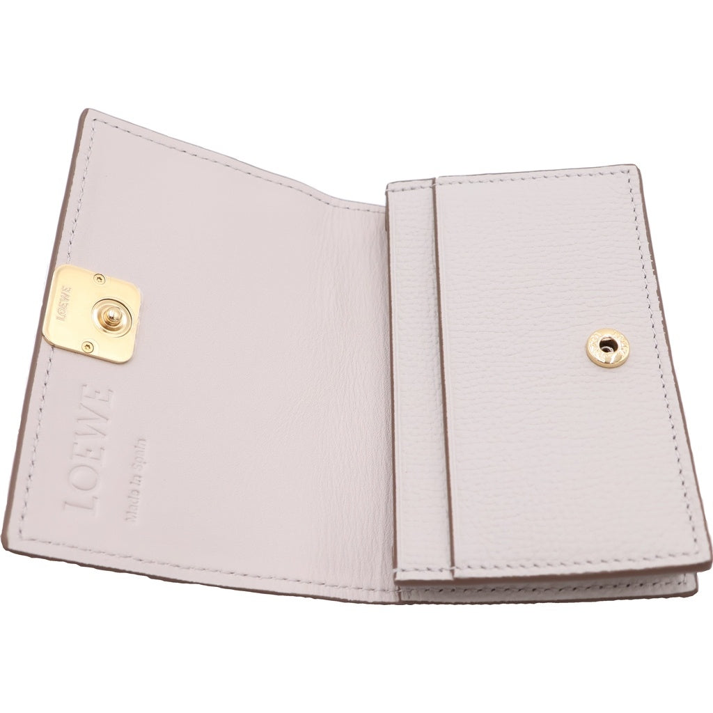 LOEWE(ロエベ) アナグラム レザー カードケース 名刺入れ パスケース ベージュ系 レディース