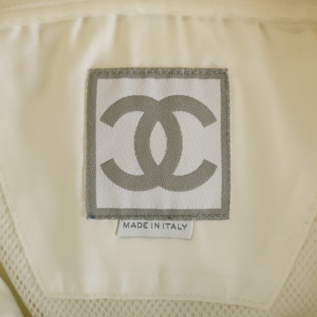 CHANEL(シャネル) 00s SPORT スポーツライン ココマーク アノラックパーカー フーディー ナイロン ホワイト レディース