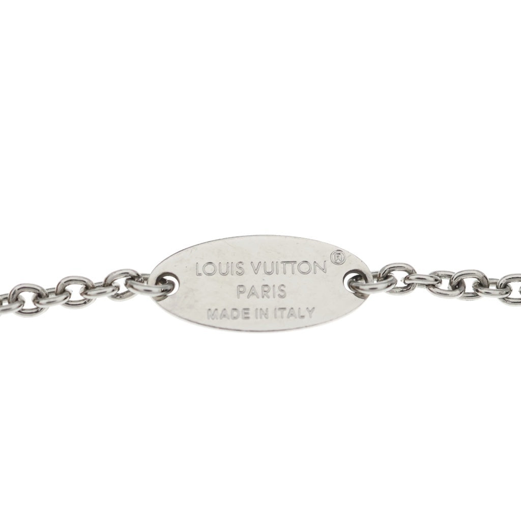 LOUIS VUITTON(ルイヴィトン) LV アイコニック ラインストーン チェーン ブレスレット シルバー M02752 レディース