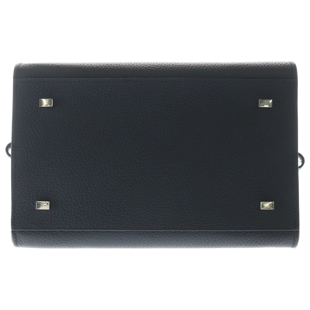 THE ROW(ザロウ) Soft Margaux 10 ソフトマルゴー 2WAYハンドバッグ ショルダーバッグ ブラック レザー シルバー金具 レディース