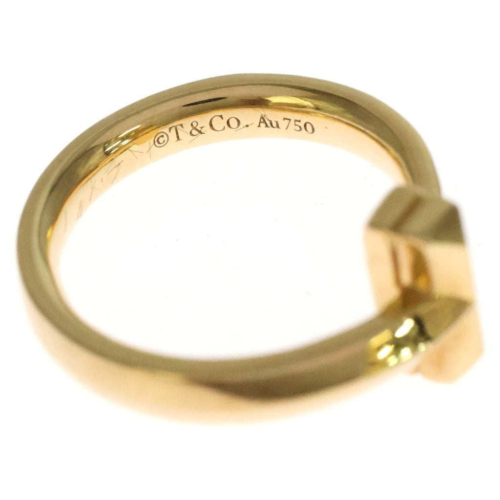 TIFFANY & Co.(ティファニー) Tワン ナロー ダイヤ リング 指輪 K18YG イエローゴールド レディース