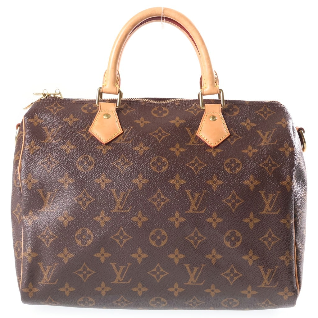LOUIS VUITTON(ルイヴィトン) モノグラム スピーディ・バンドリエール30 PVC レザー ハンドバッグ ミニボストンバッグ ICタイプ ブラウン M41112 レディース