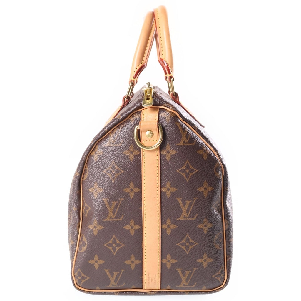 LOUIS VUITTON(ルイヴィトン) モノグラム スピーディ・バンドリエール30 PVC レザー ハンドバッグ ミニボストンバッグ ICタイプ ブラウン M41112 レディース
