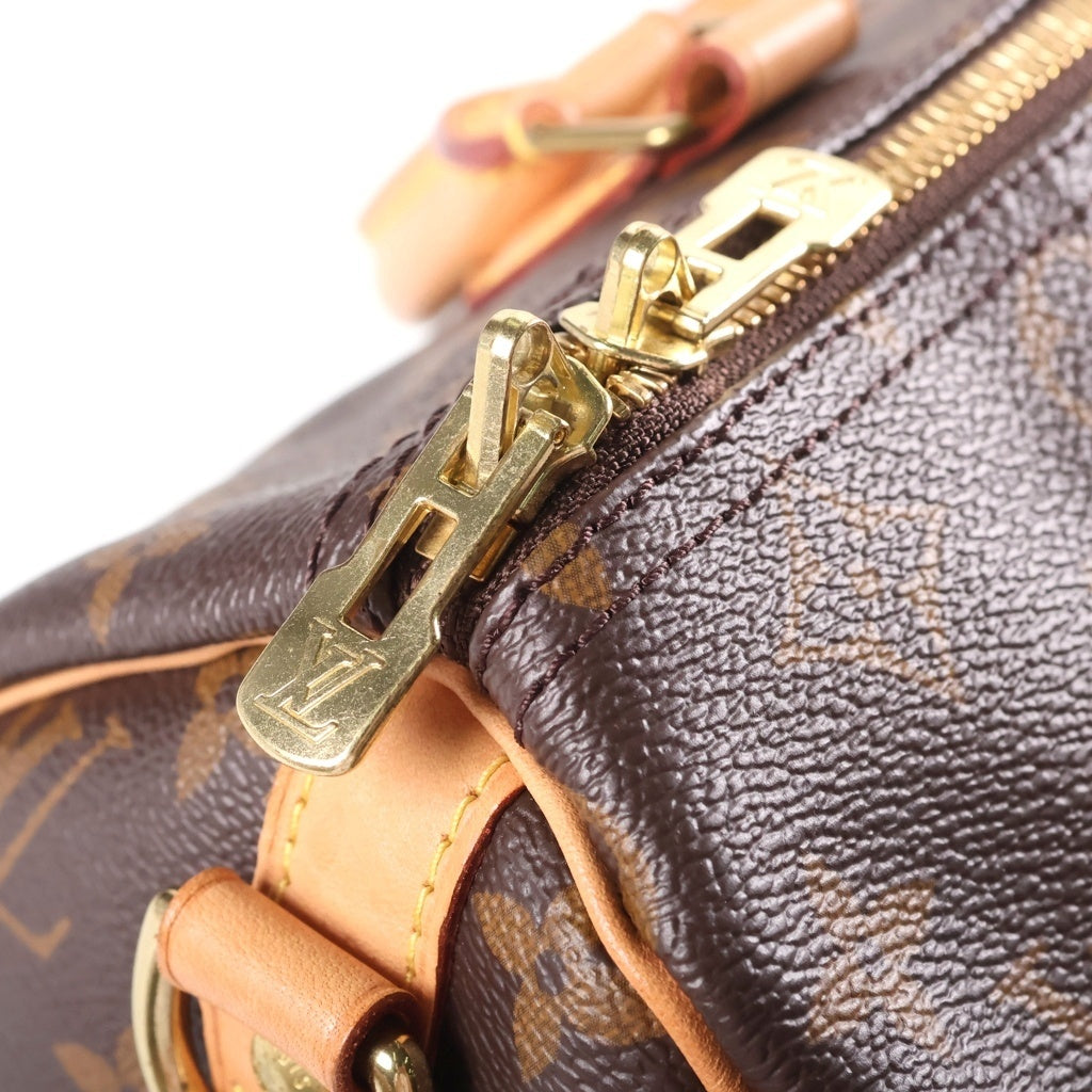 LOUIS VUITTON(ルイヴィトン) モノグラム スピーディ・バンドリエール30 PVC レザー ハンドバッグ ミニボストンバッグ ICタイプ ブラウン M41112 レディース