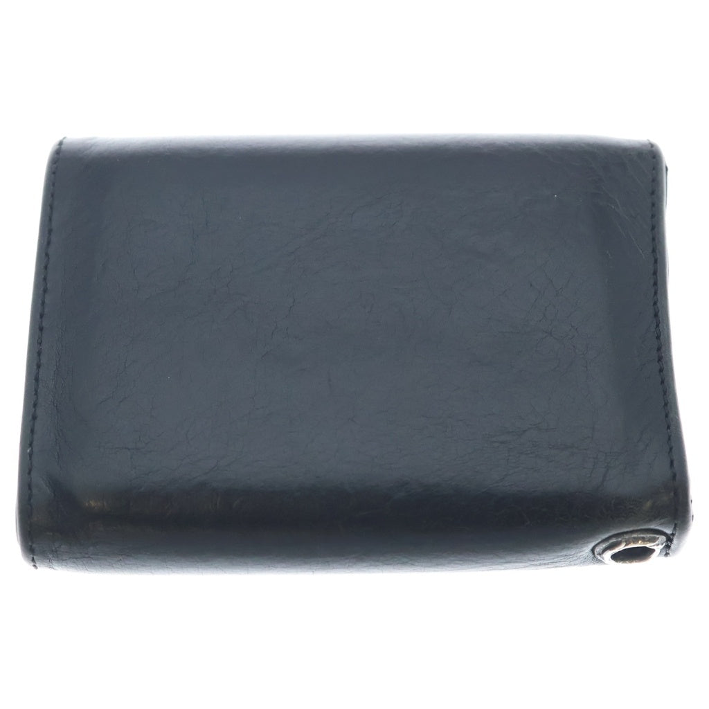 CHROME HEARTS(クロムハーツ) 3FOLD 3フォールド スター レザーウォレット 財布 ブラック