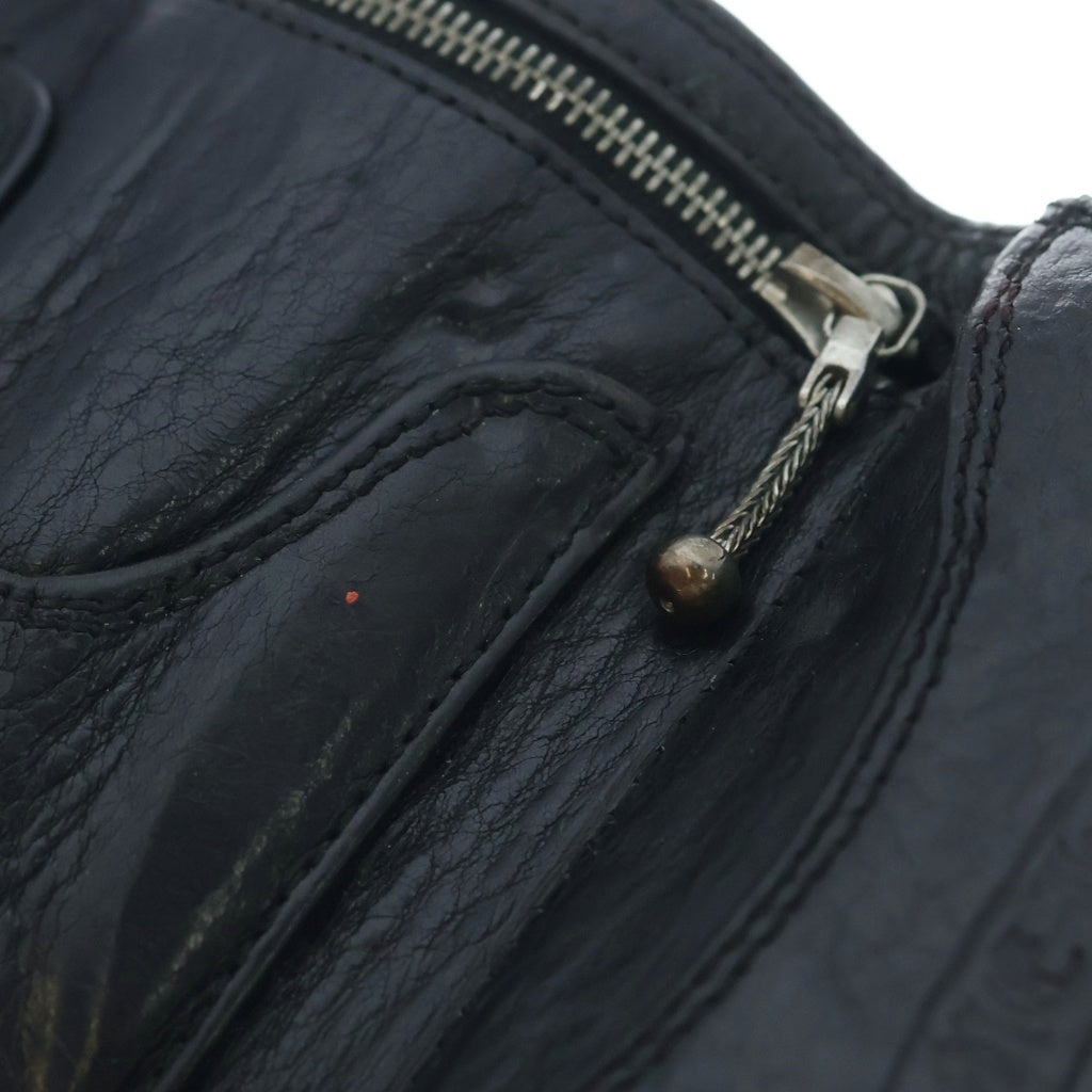 CHROME HEARTS(クロムハーツ) 3FOLD 3フォールド スター レザーウォレット 財布 ブラック