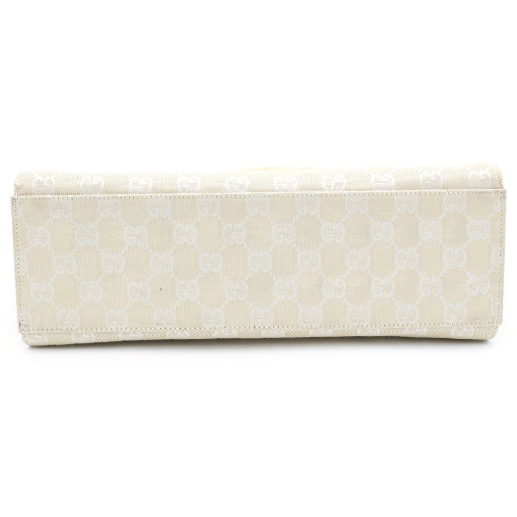 GUCCI(グッチ) バンブー GGキャンバス 2WAY ハンド ショルダーバッグ シルバー金具 ベージュ 002-1016 レディース