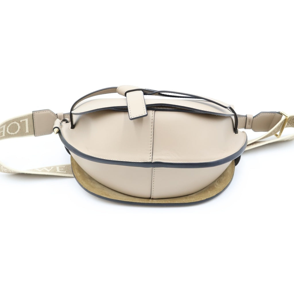 LOEWE(ロエベ) ゲートデュアル スモール ショルダーバッグ メッセンジャー ソフトカーフ サンド グレージュ レディース