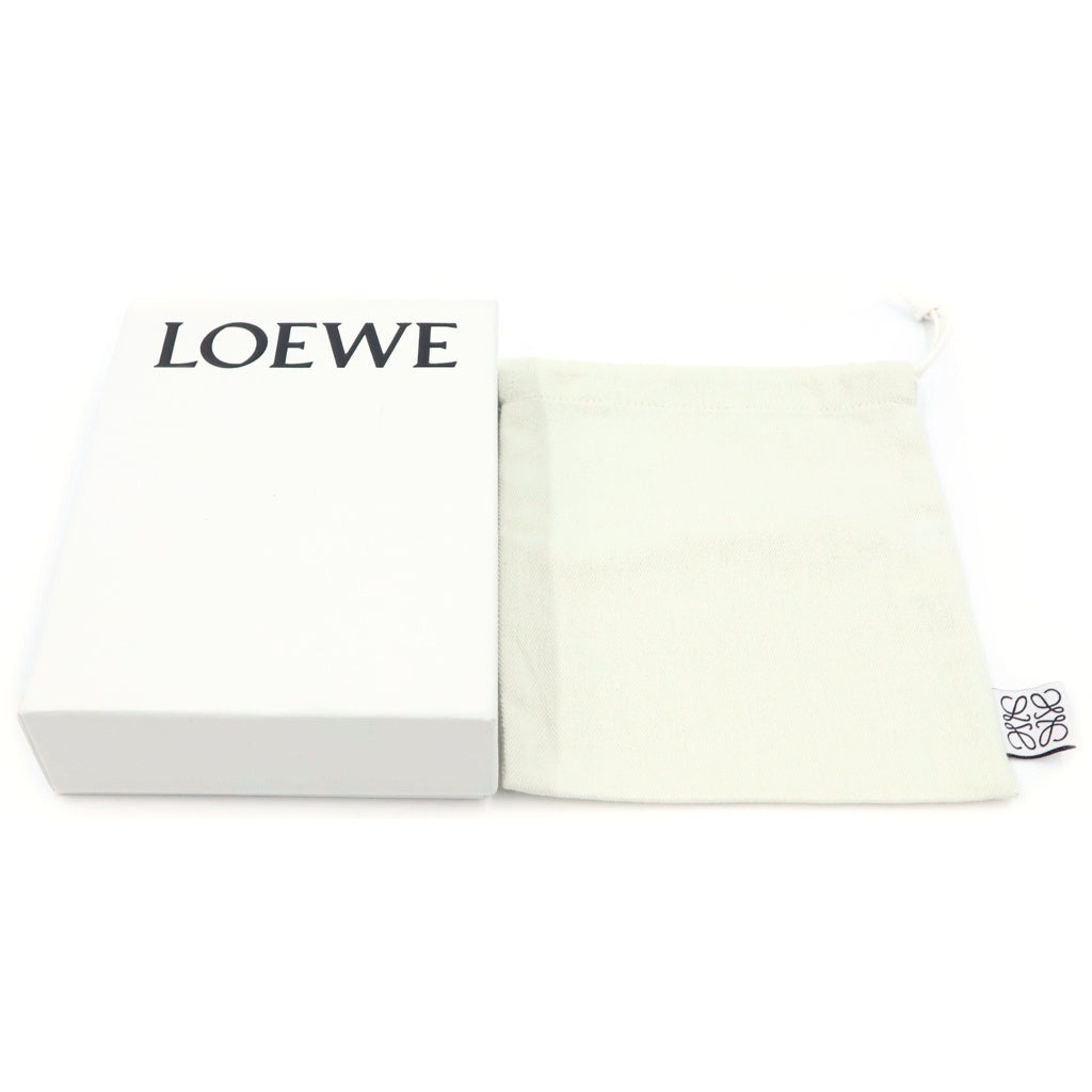 LOEWE(ロエベ) ノットコンパクト ウォレット 二つ折り財布 カーフ ブラウン CEM1NCWX01