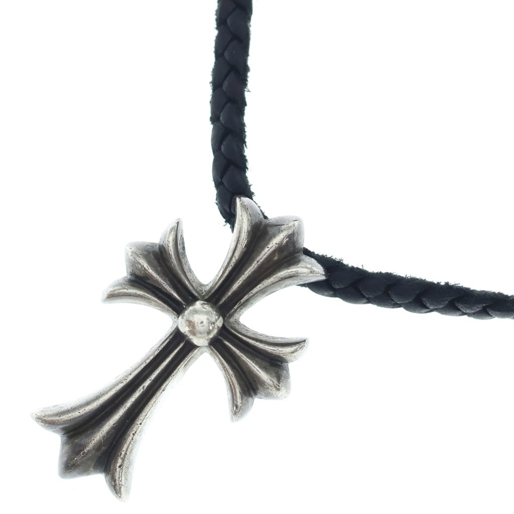 CHROME HEARTS(クロムハーツ) CH CRS SMLスモールCHクロス BC ボロチップブレイド ネックレス シルバー BCA220