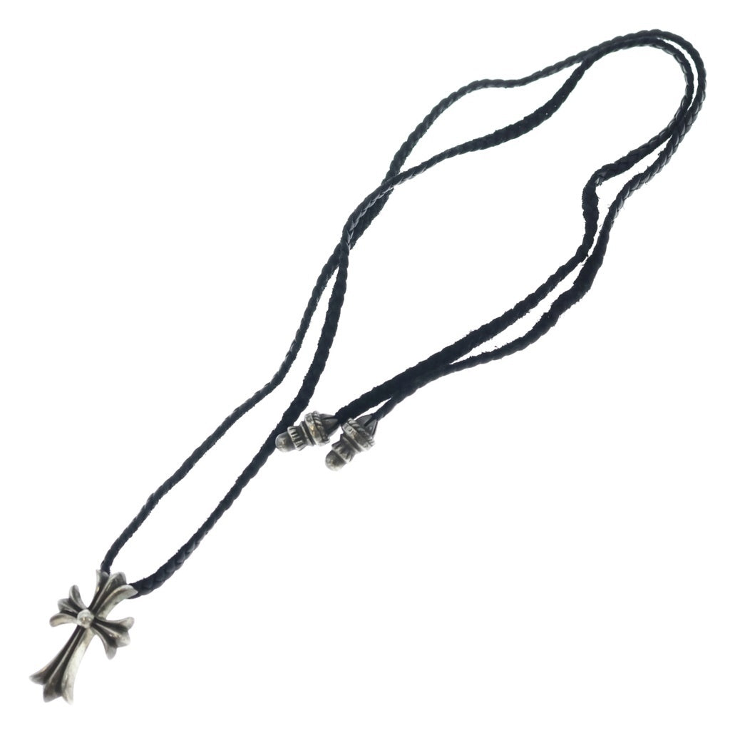 CHROME HEARTS(クロムハーツ) CH CRS SMLスモールCHクロス BC ボロチップブレイド ネックレス シルバー BCA220