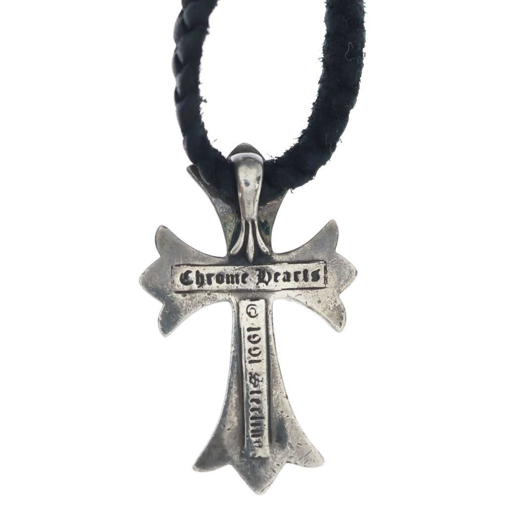 CHROME HEARTS(クロムハーツ) CH CRS SMLスモールCHクロス BC ボロチップブレイド ネックレス シルバー BCA220