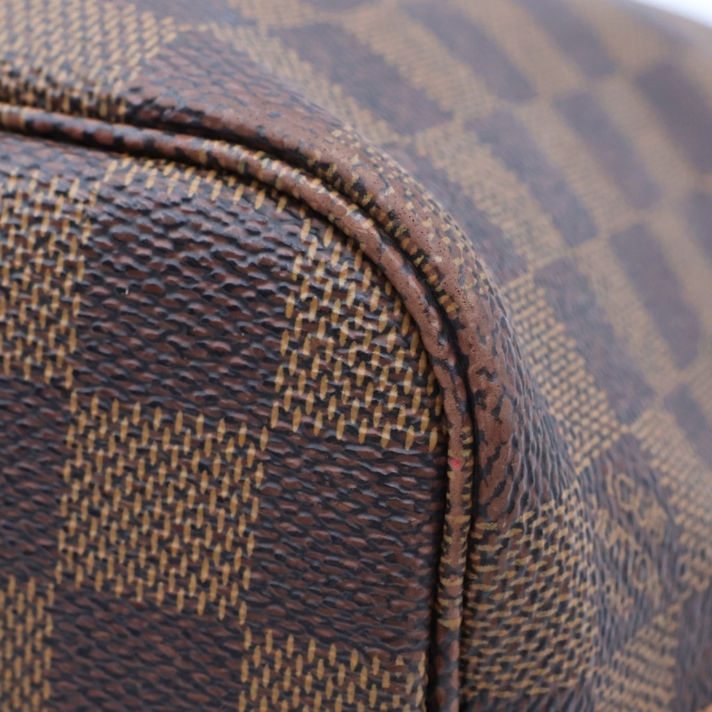 LOUIS VUITTON(ルイヴィトン) ダミエ エベヌ ネヴァーフルPM トートバッグ ハンドバッグ ブラウン レザー×PVC N51109 ゴールド金具 レディース