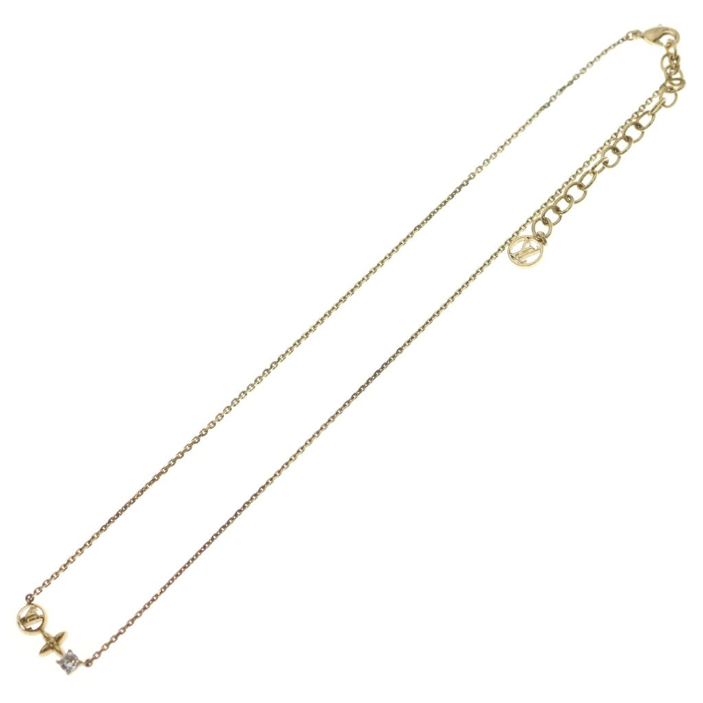 LOUIS VUITTON(ルイヴィトン) コリエ・プティ ルイ ネックレス ペンダント チェーン ゴールド GP×ラインストーン M00368 レディース