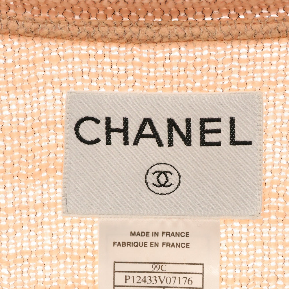 CHANEL(シャネル) ツイード　セットアップ　スカート　ジャケット　ココボタン　クリア　ピンク　P12433　99C　レディース