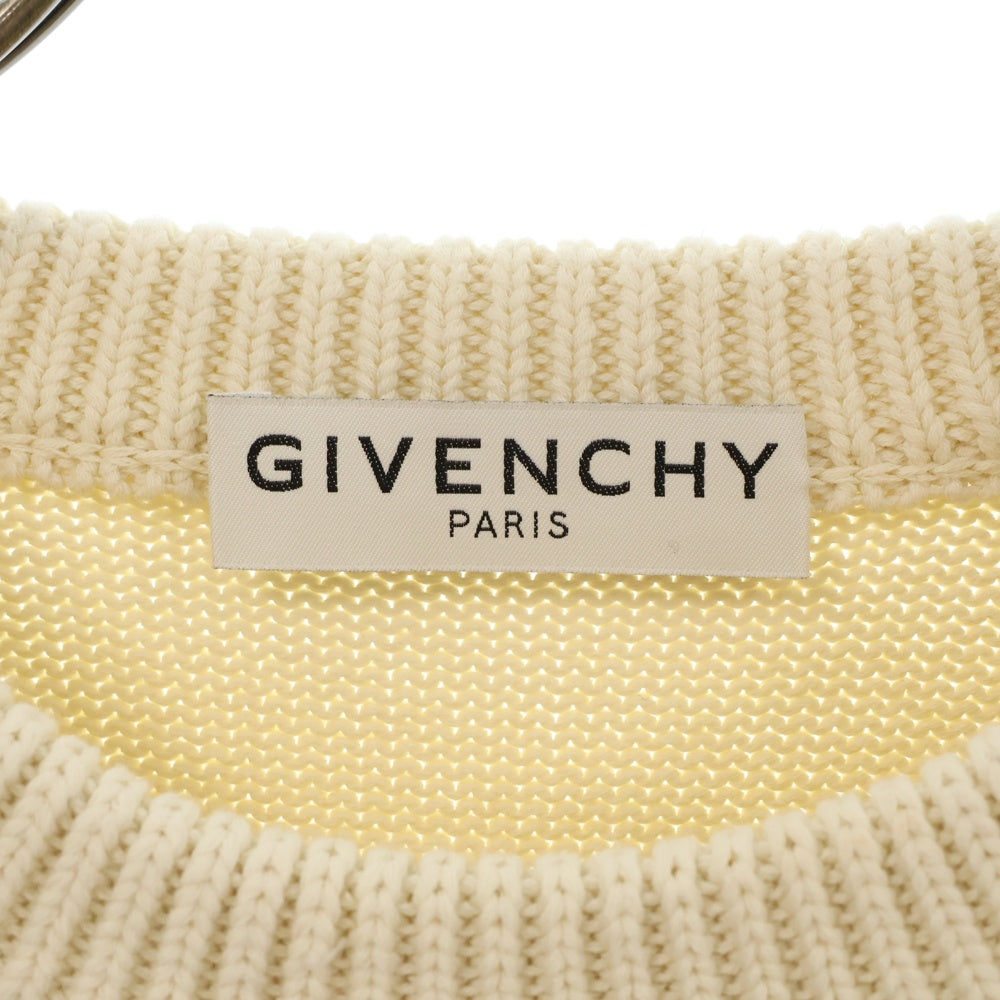 GIVENCHY(ジバンシィ) REVERSE SWEATER リバースロゴニットセーター ホワイト BM9063401M