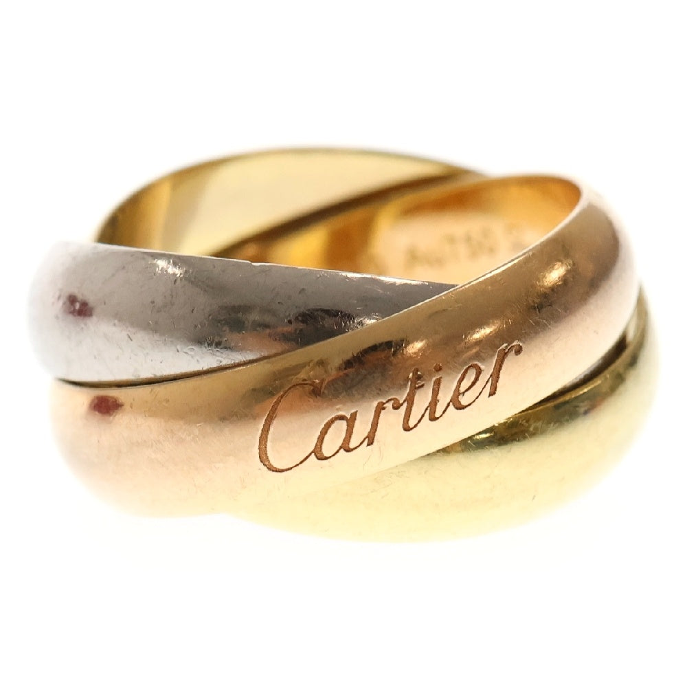 Cartier(カルティエ) トリニティ リング XL Au750 K18 YG/PG/WG シルバー×ゴールド×ピンクゴールド ジュエリー 指輪