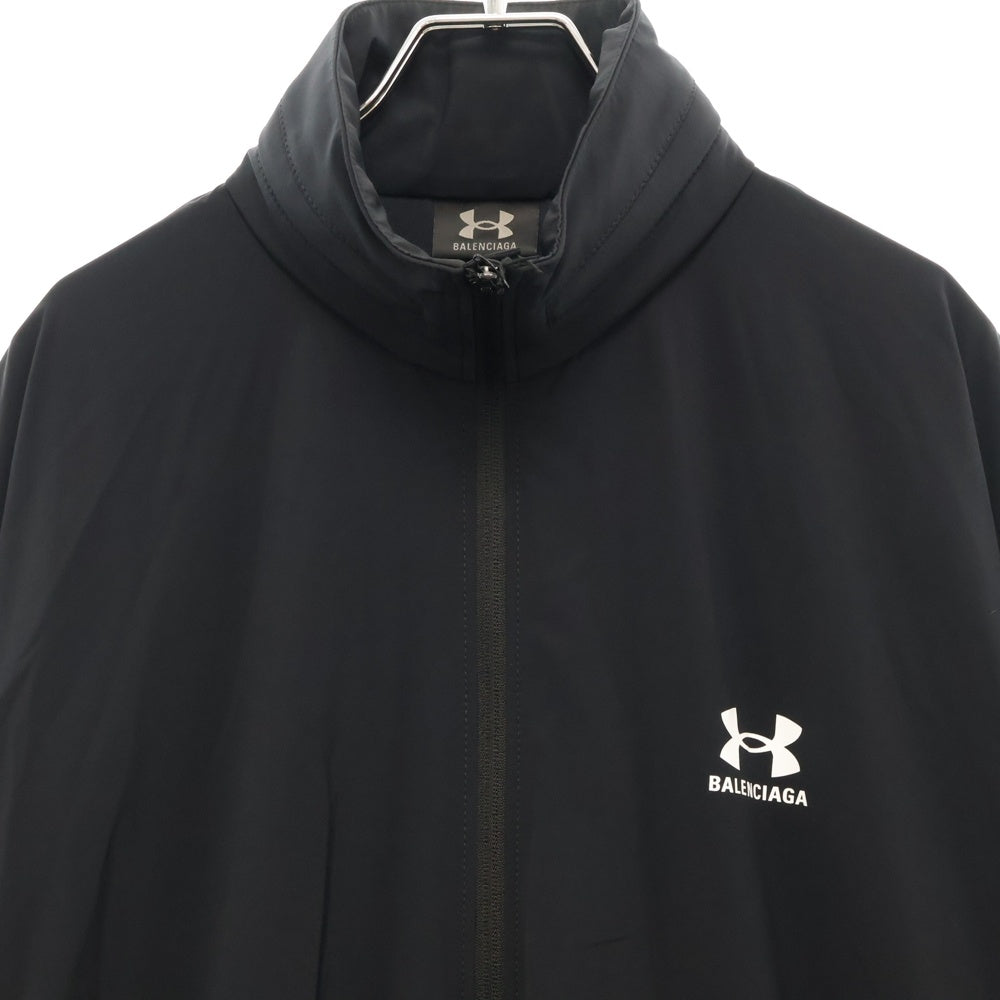 BALENCIAGA(バレンシアガ) 25SS ×UNDER ARMOUR Windbreaker アンダーアーマー バックロゴ ウィンドブレーカー トラックジャケット ブラック 814127