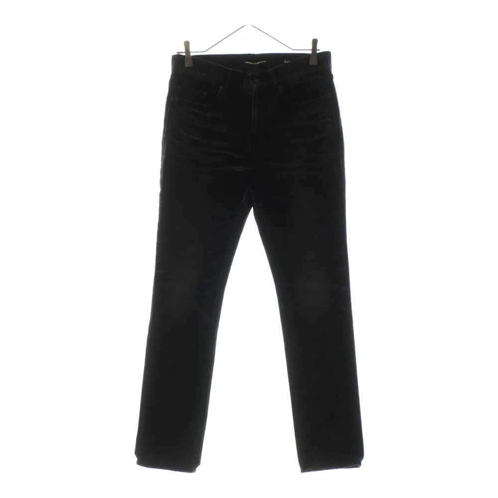 SAINT LAURENT PARIS(サンローランパリ) デニム パンツ ジーンズ ダメージ加工 黒 527389 レディース