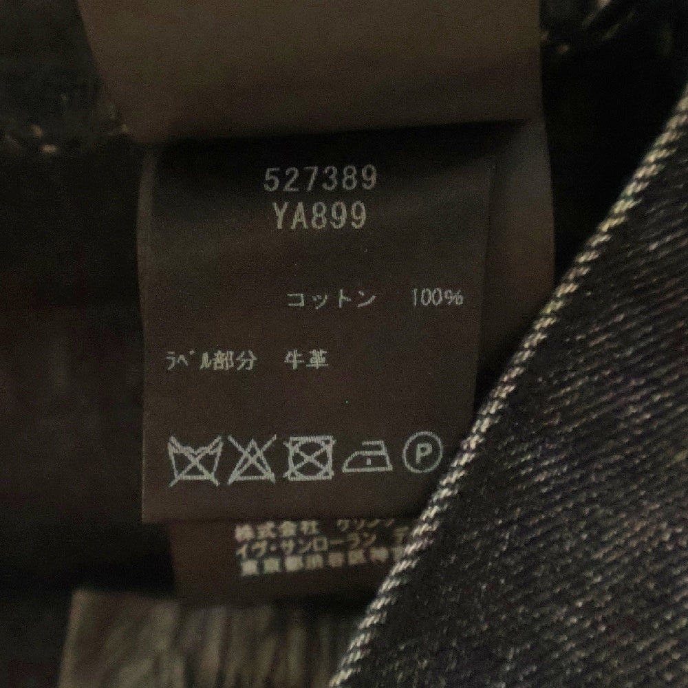 SAINT LAURENT PARIS(サンローランパリ) デニム パンツ ジーンズ ダメージ加工 黒 527389 レディース