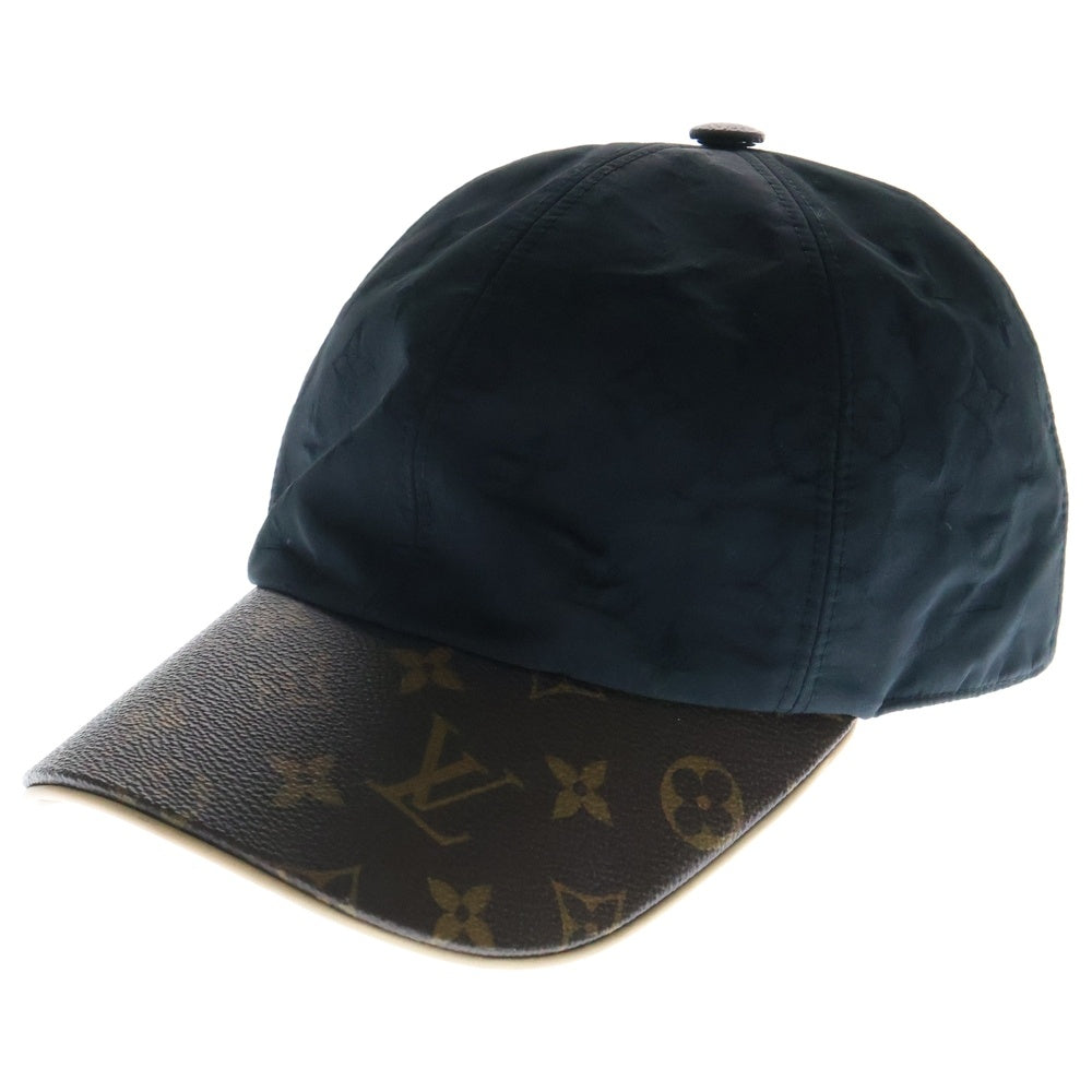 LOUIS VUITTON(ルイヴィトン) キャップ・LV ゲットレディー 帽子 ブラック×ブラウン キャンバス×レザー L M76529