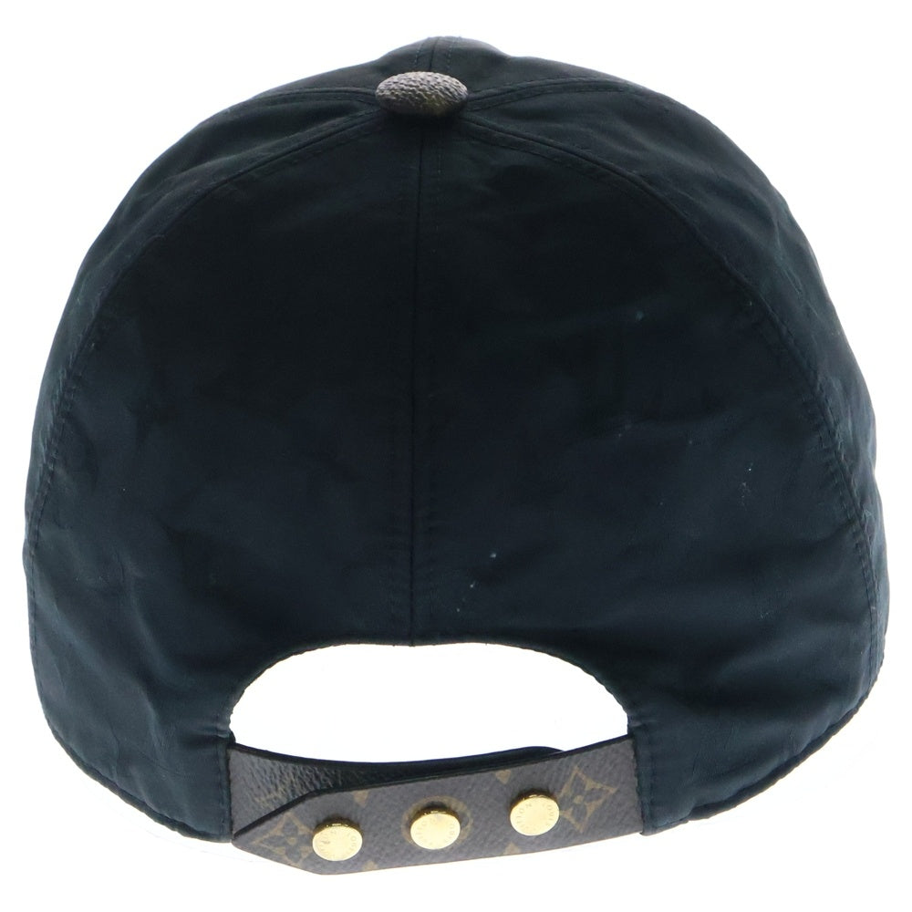 LOUIS VUITTON(ルイヴィトン) キャップ・LV ゲットレディー 帽子 ブラック×ブラウン キャンバス×レザー L M76529