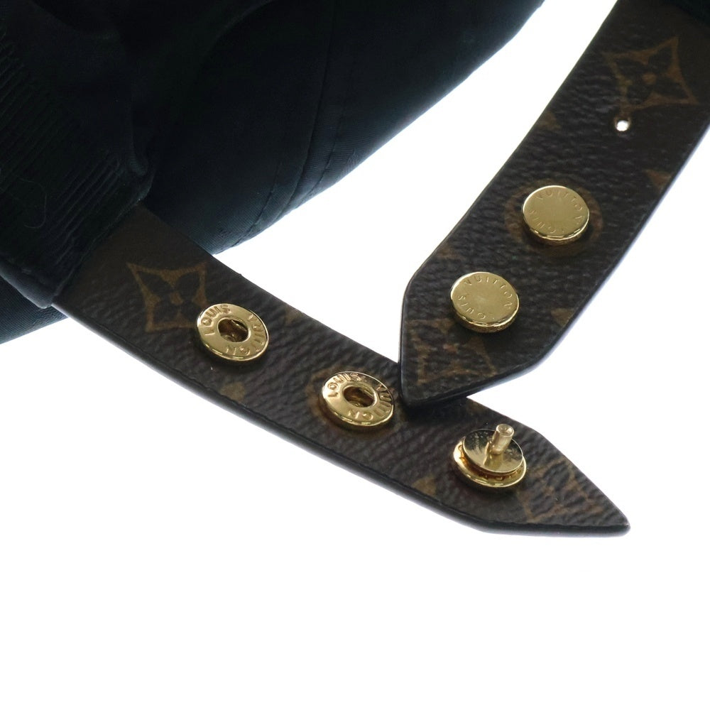 LOUIS VUITTON(ルイヴィトン) キャップ・LV ゲットレディー 帽子 ブラック×ブラウン キャンバス×レザー L M76529