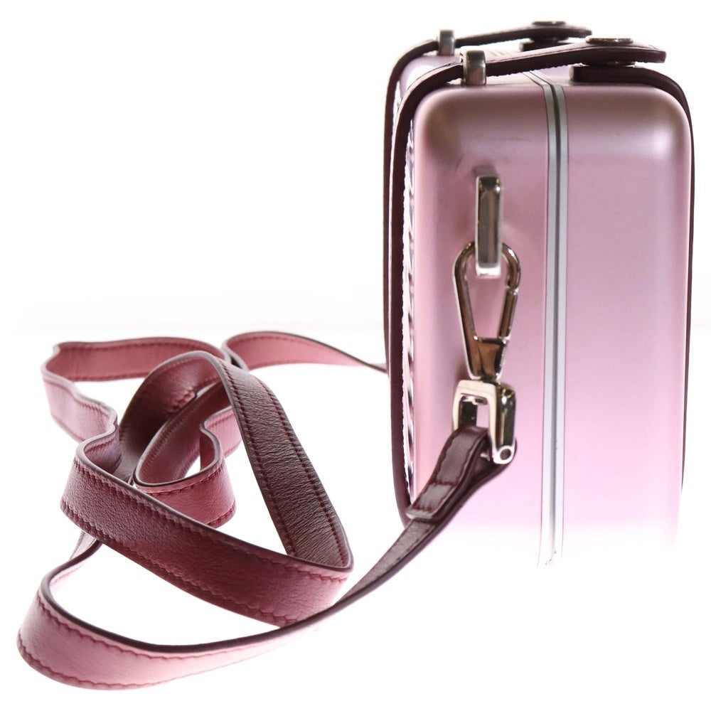 Christian Dior(クリスチャンディオール) × RIMOWA パーソナル クラッチバッグ ショルダーバッグ ミニトランク ピンク レザー アルミニウム
