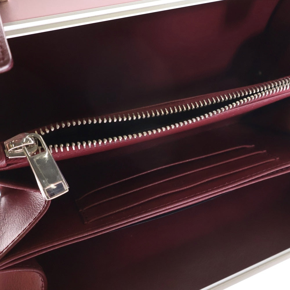 Christian Dior(クリスチャンディオール) × RIMOWA パーソナル クラッチバッグ ショルダーバッグ ミニトランク ピンク レザー アルミニウム