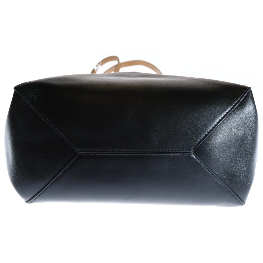 LOEWE(ロエベ) パズル フォルド ミニ トート ウォームデザート×ブラック シャイニーカーフスキン