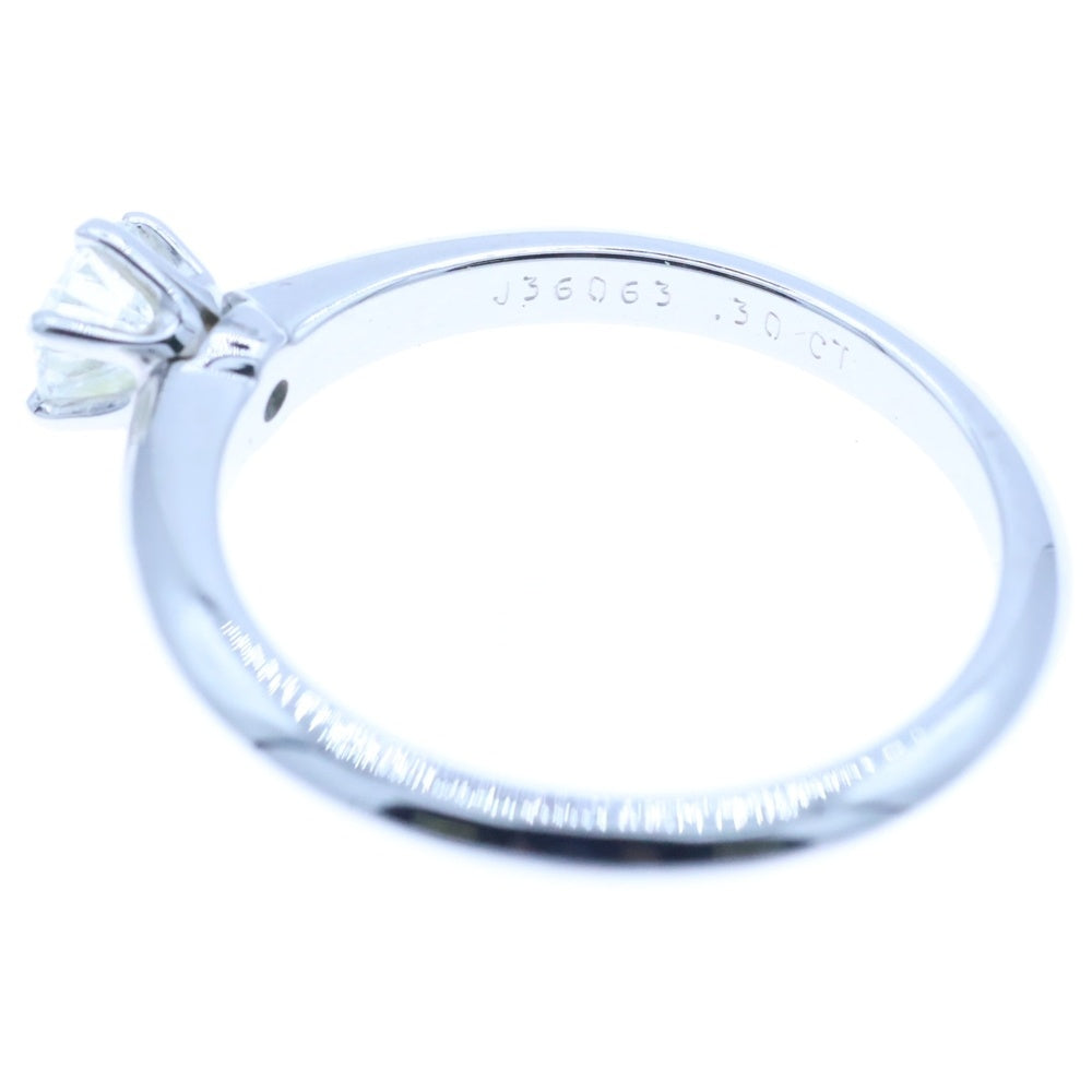 TIFFANY&Co(ティファニー) ソリティア ダイヤ リング 指輪 シルバー Pt950 0.30ct