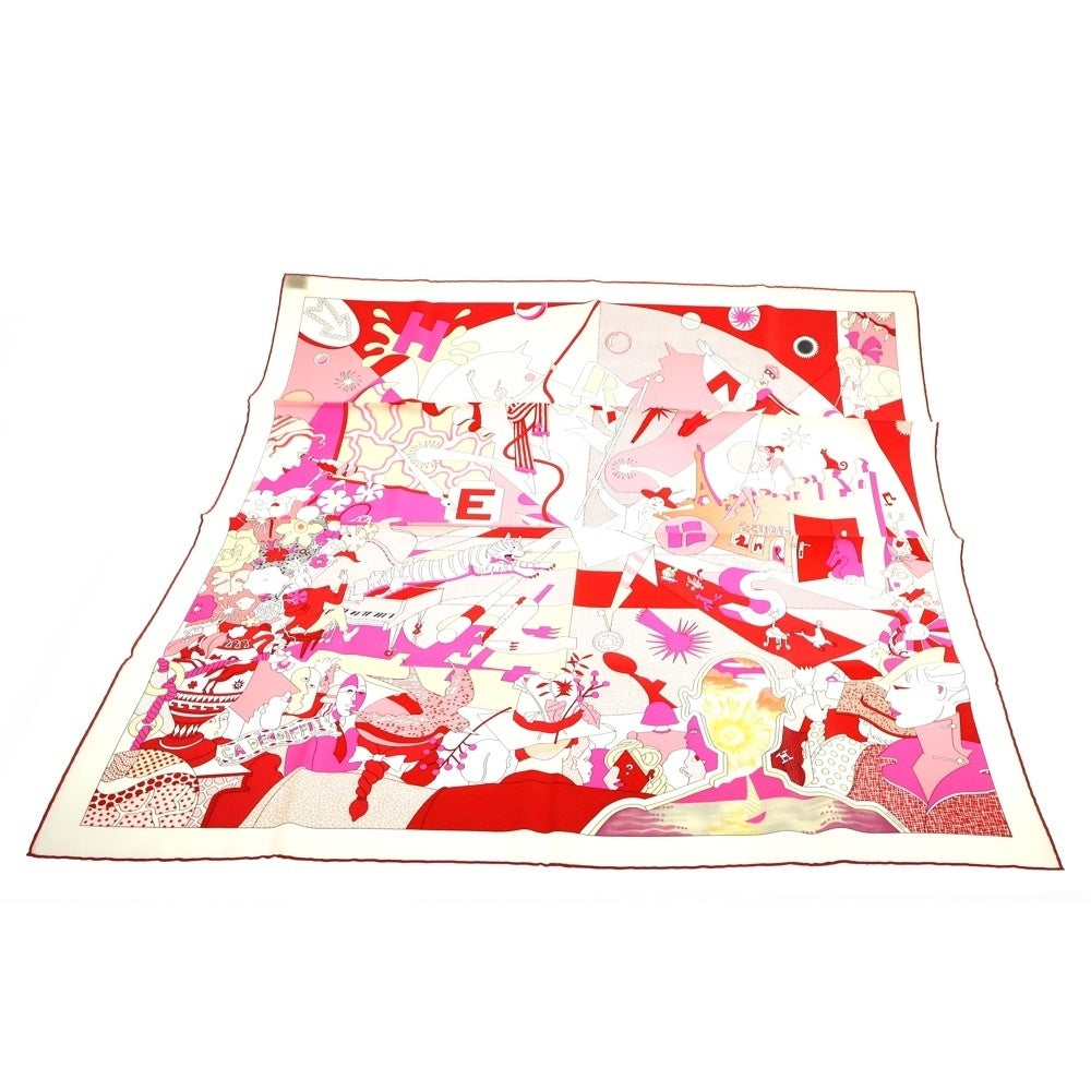HERMES(エルメス) カレ90 Ca Decoiffe! サ デコワフ! マルチシルクスカーフ