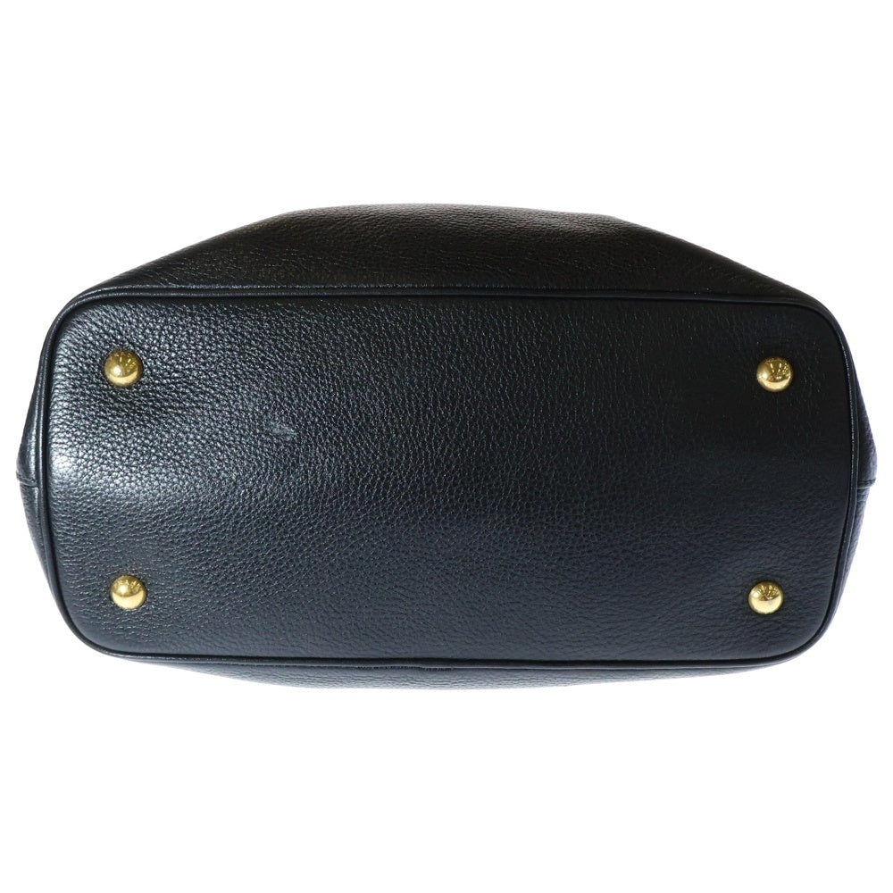 PRADA(プラダ) 2wayショルダーバッグ ハンドバッグ ブラック ゴールド金具 ヴィッテロダイノレザー BN2878