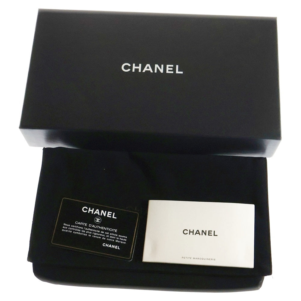 CHANEL(シャネル) マトラッセ キャビアスキン ココマーク レザー クラシックロングウォレット 長財布 ブラック A80758 26番台