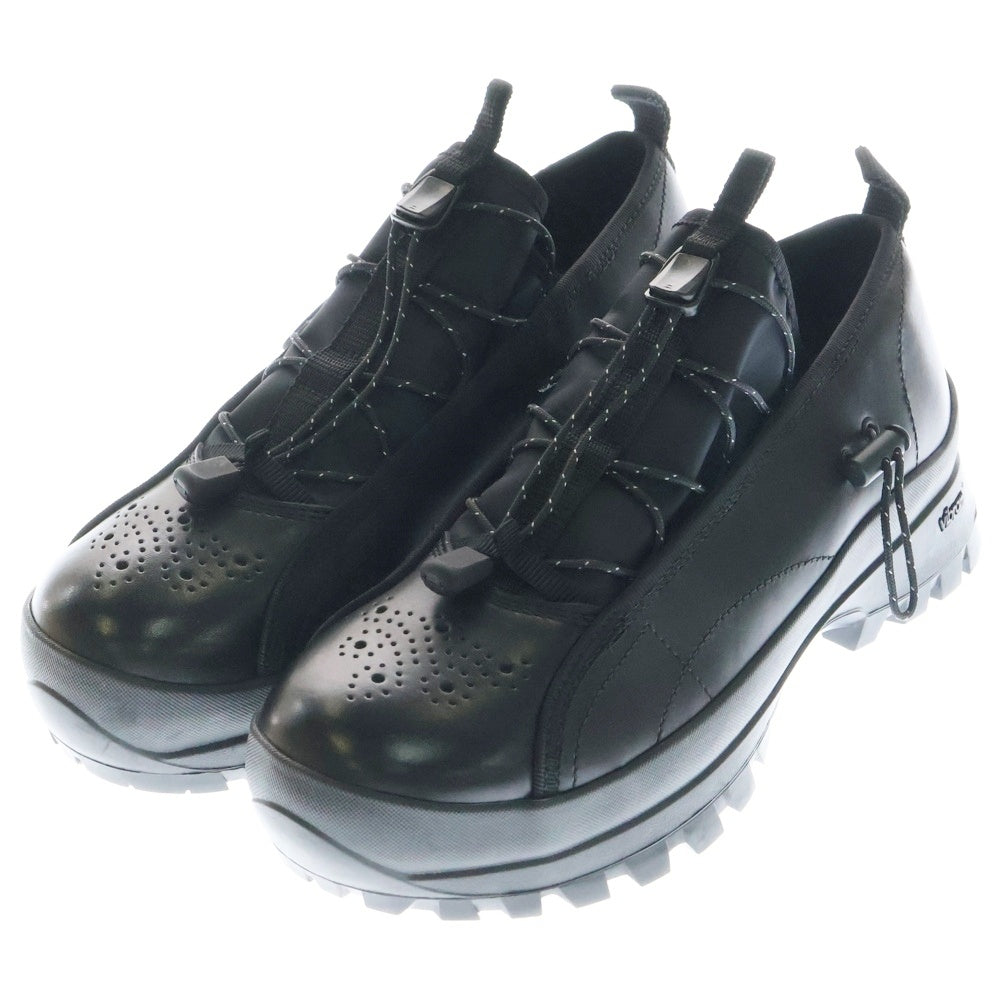 Hender Scheme(エンダースキーマ) neo tarp trek ナイロン切替 Vibramソール レザーローカットスニーカー ブラック xu-s-ntt