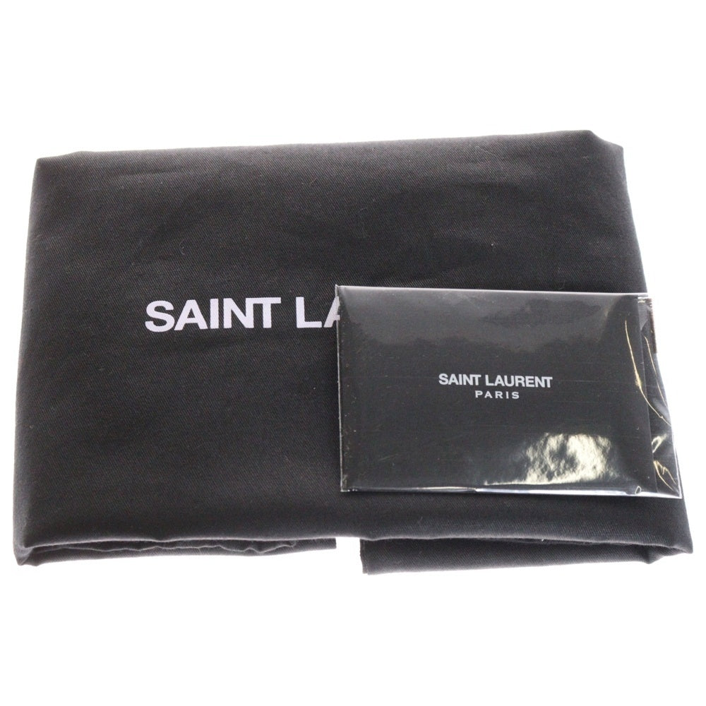 SAINT LAURENT PARIS(サンローランパリ) マンハッタン ショルダーバッグ ミディアム ブラック レザー 型押し 579271