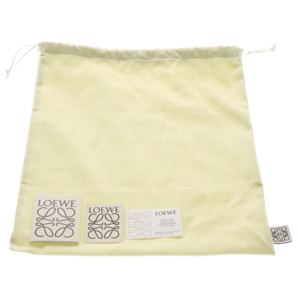 LOEWE(ロエベ) フラメンコクラッチ ミニ ショルダーバッグ ブラック レザー