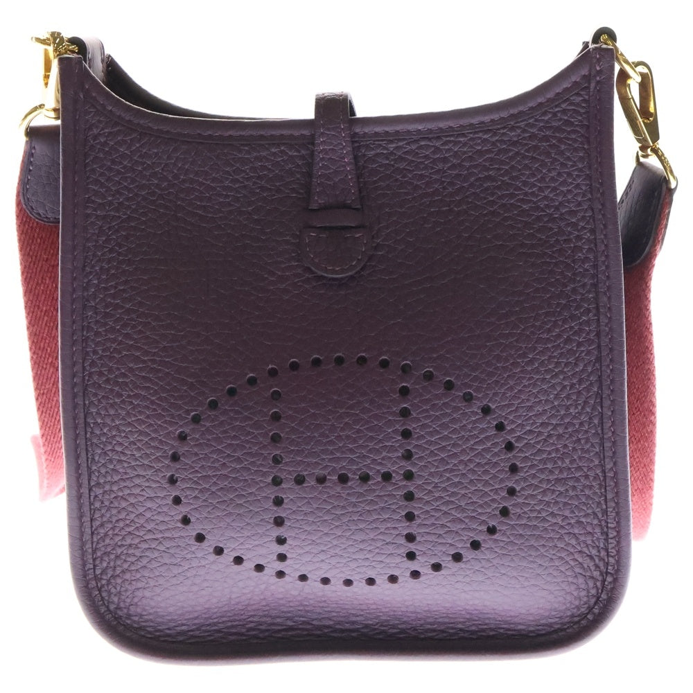 HERMES(エルメス) エブリンTPM アマゾン カシス/ルージュグレナ トリヨンクレマンス ゴールド金具 U刻印 ショルダーバッグ