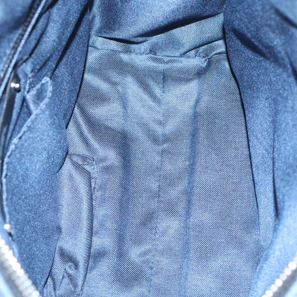 DIESEL(ディーゼル) LE-ZIPPER ジップデザイン デニム レザー 2WAY ハンド ショルダーバッグ インディゴ/ブラック