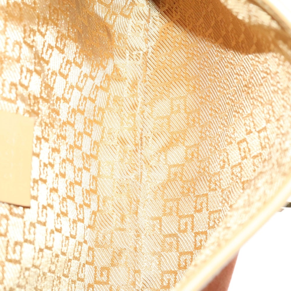 GUCCI(グッチ) バンブー ワンショルダーバッグ ハンドバッグブラウン×オレンジ レザー×スエード ゴールド金具 001 4096 1669
