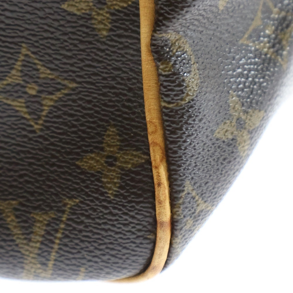 LOUIS VUITTON(ルイヴィトン) モノグラム キャリーオール レザーボストンバッグ ブラウン M40074