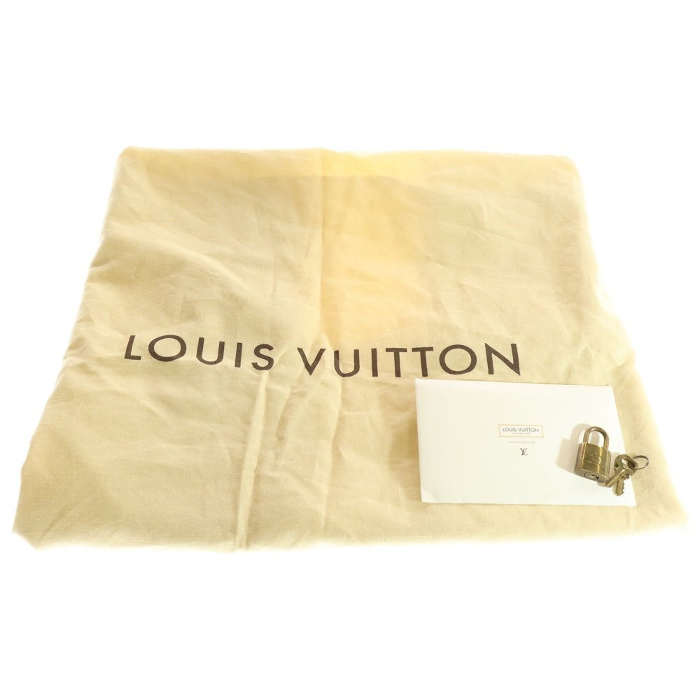 LOUIS VUITTON(ルイヴィトン) モノグラム キャリーオール レザーボストンバッグ ブラウン M40074