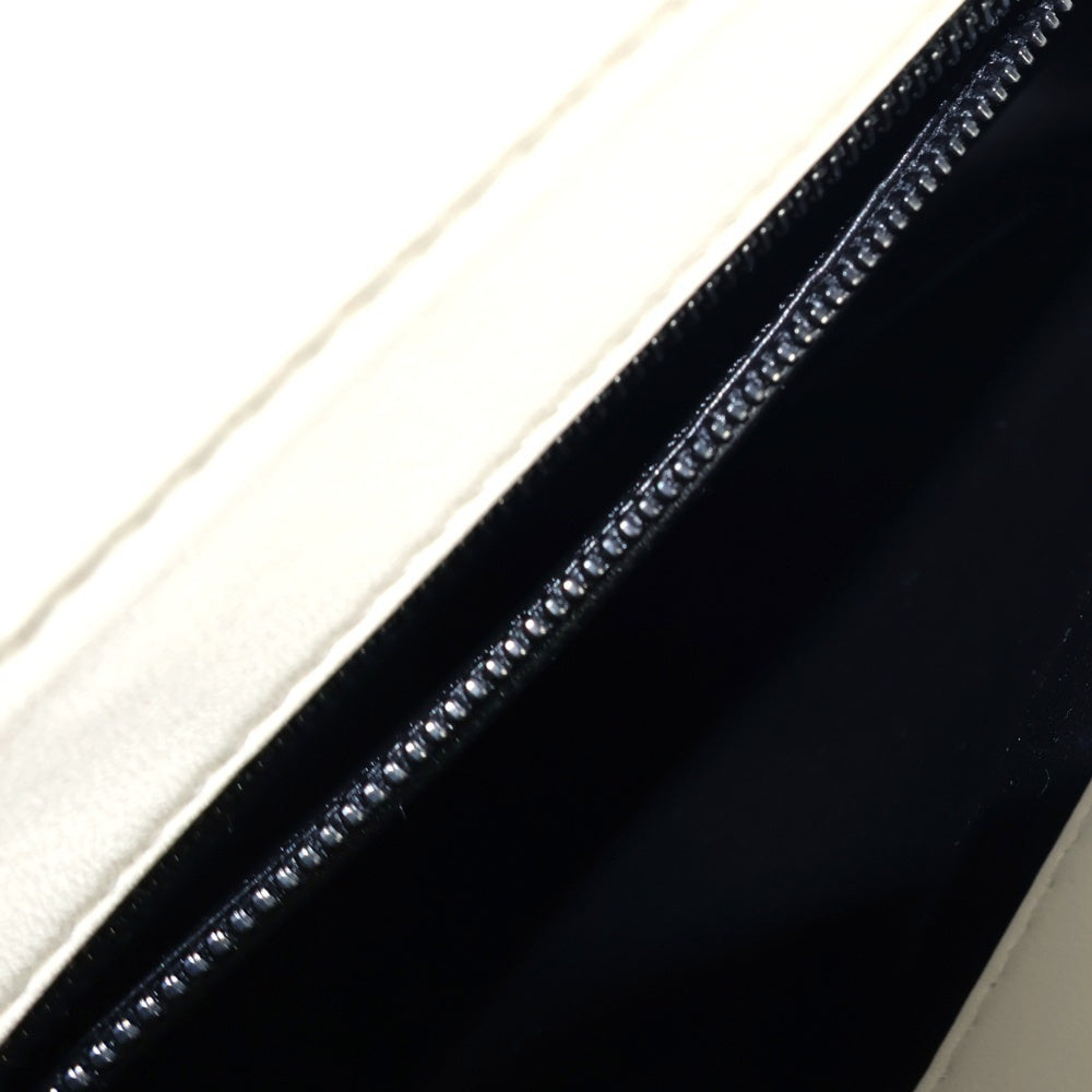CHANEL(シャネル) トレンディCC トップハンドル 2WAY ショルダーバッグ ハンドバッグ ホワイト ラムスキン ブラック金具 A92236