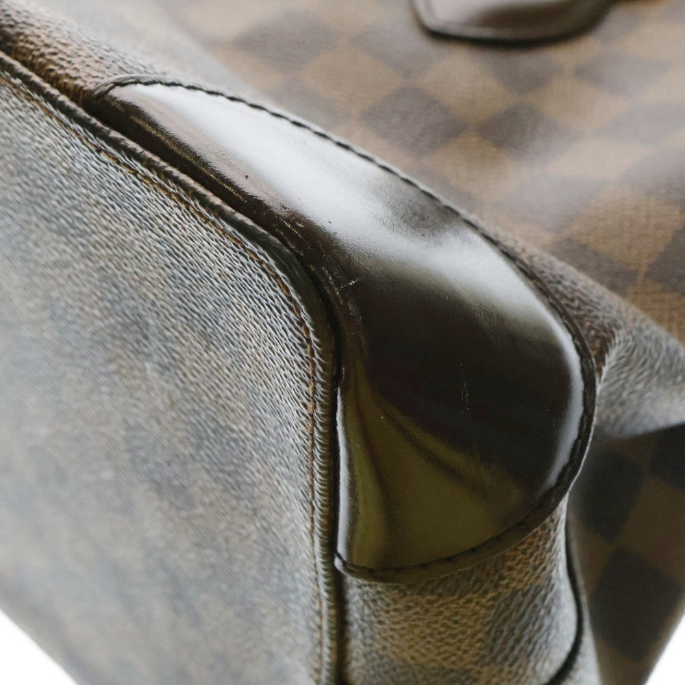 LOUIS VUITTON(ルイヴィトン) ダミエ ハムステッドPM ハンドバッグ トートバッグ ブラウン ゴールド金具 レザー×PVC N51205