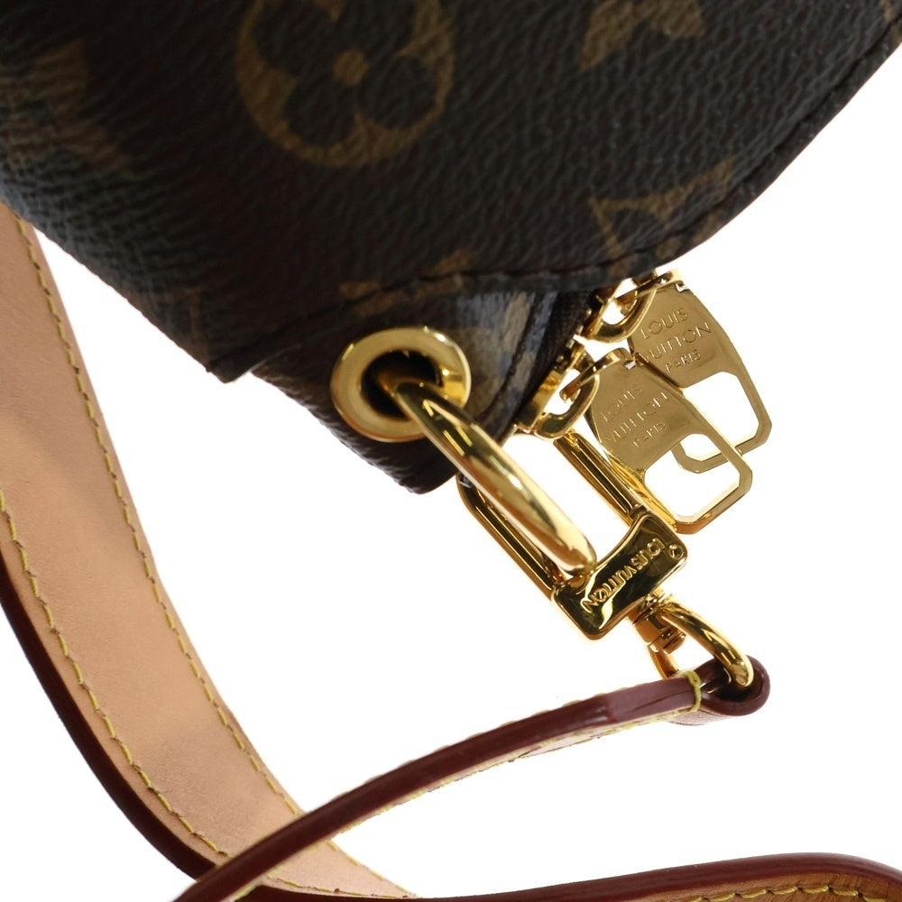 LOUIS VUITTON(ルイヴィトン) モノグラム フラワージップドトートPM 2WAY レザーハンドバッグ ショルダーバッグ ブラウン